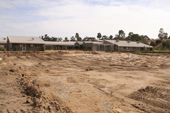 College Grounds before perfroming arts built